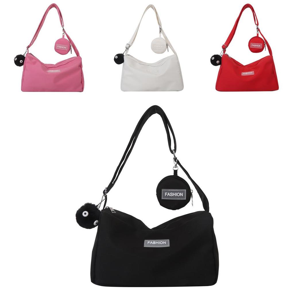 Oxford Material Small Crossbody Bag With Zipper Closure And Phone Pocket For Casual Daily Use
