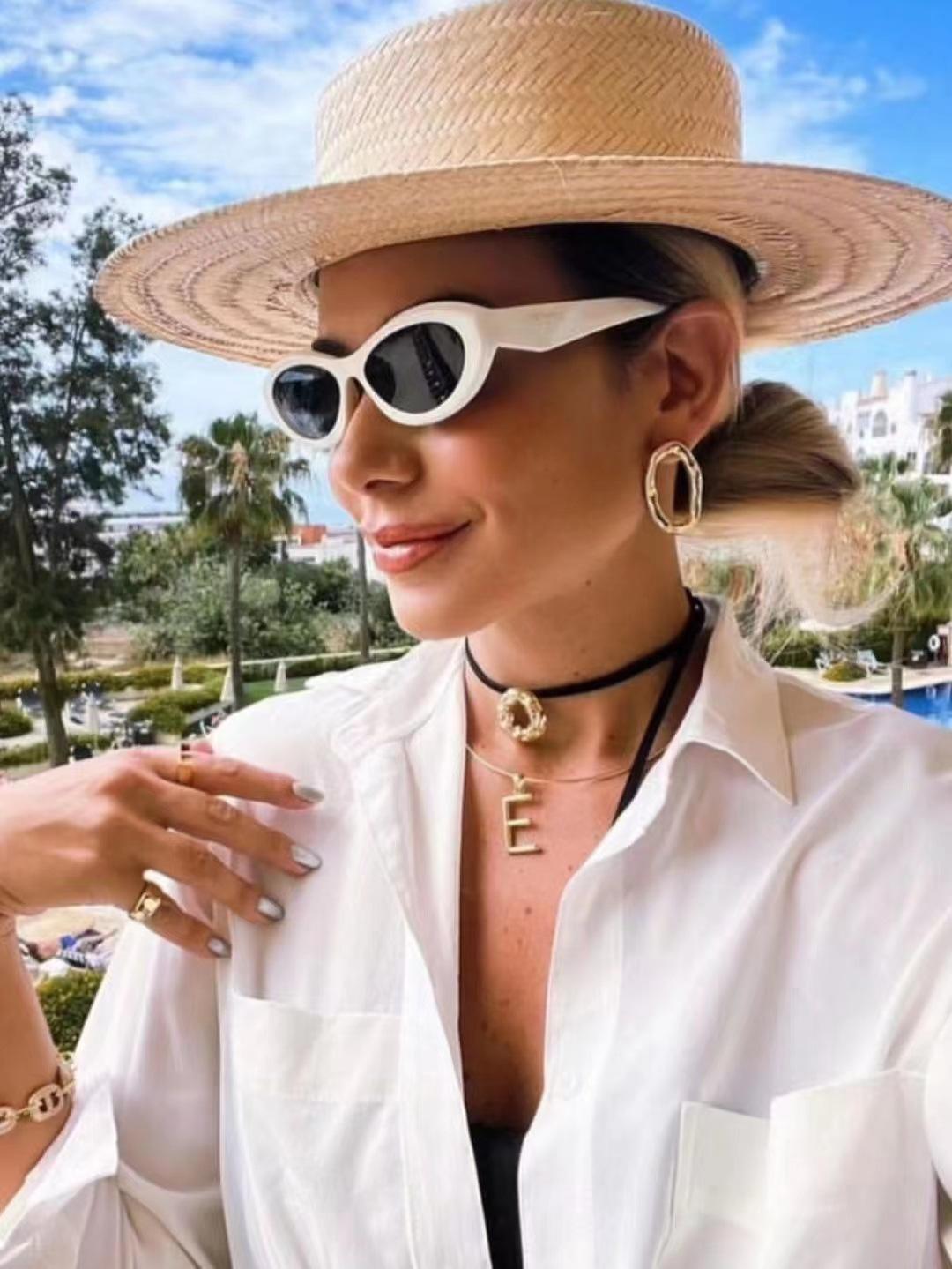 Yiran Health & Beauty Women's European American Style Men Sunglasses Cat Eye Shape Uv Protection Sun Glasses Travelling Hiking Sunglass