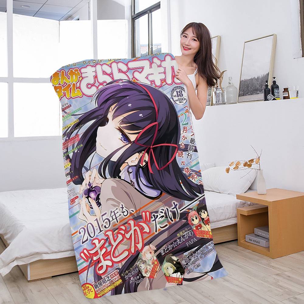 Puella Magi Madoka Magica Big Microfiber Beach Towels Quick Dry Towel Sand Beach Towels Pool Towel for Travel Swim Pool Yoga