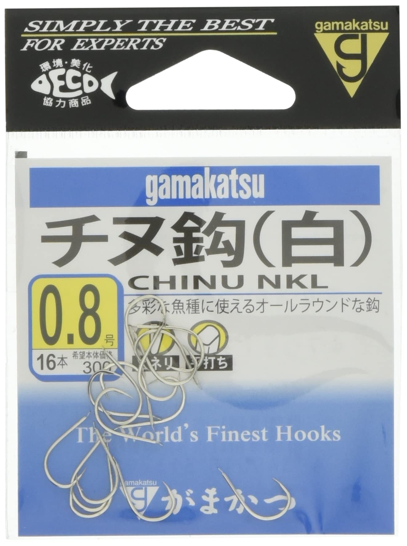 Крючок Gamakatsu Chinu Белый №. 3 Рыболовный крючок No. 3