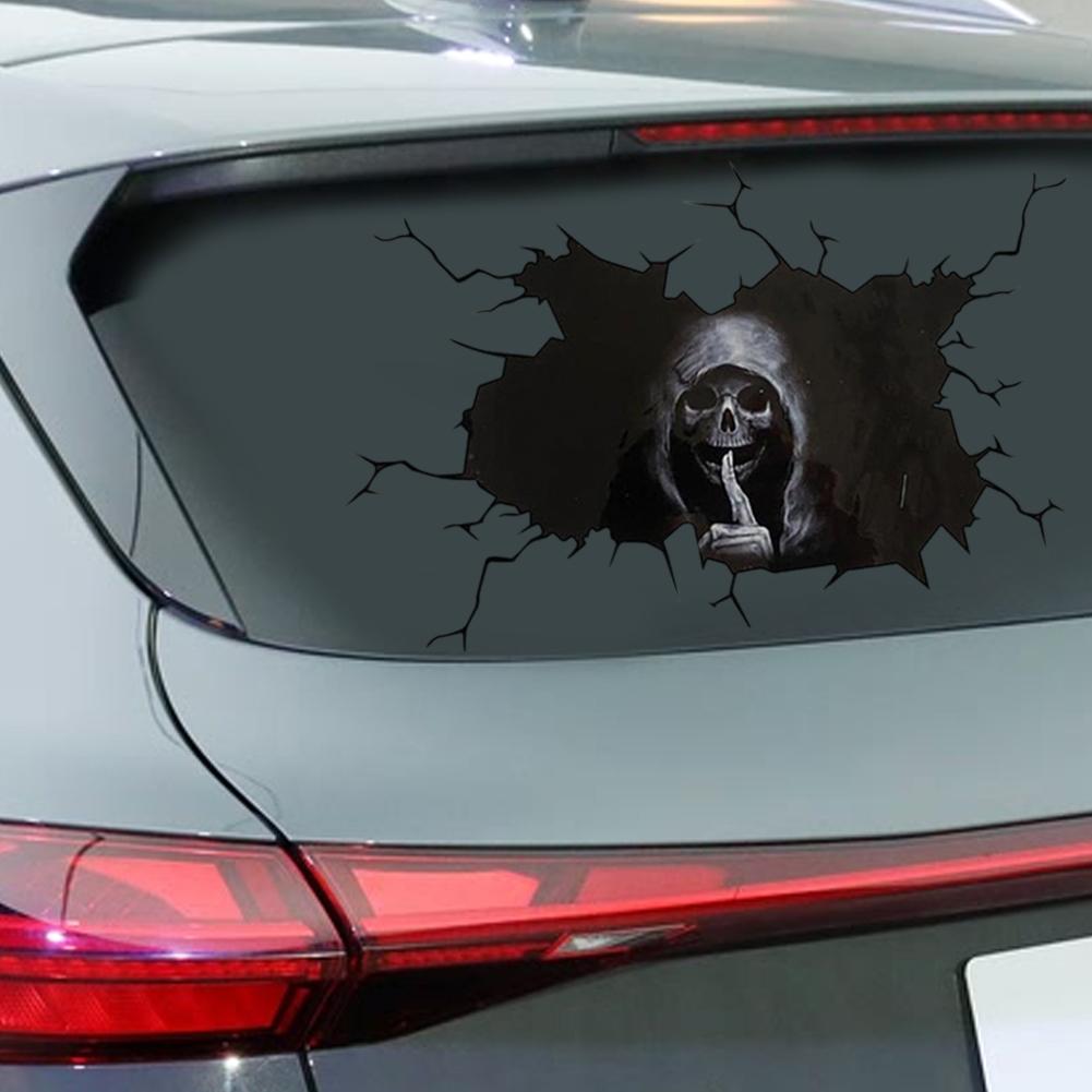 Car Halloween Skull Sticker Waterproof Decal Sticker Scratch Masking Stickers DIY Sticker Car Window Decals Vinyl Decoration