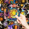 50 Black Art Moon And Sun Stickers Mobile Phone Computer Helmet Stickers