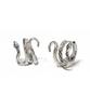 Chalangsi Little Snake One-Touch Earrings 925 Silver