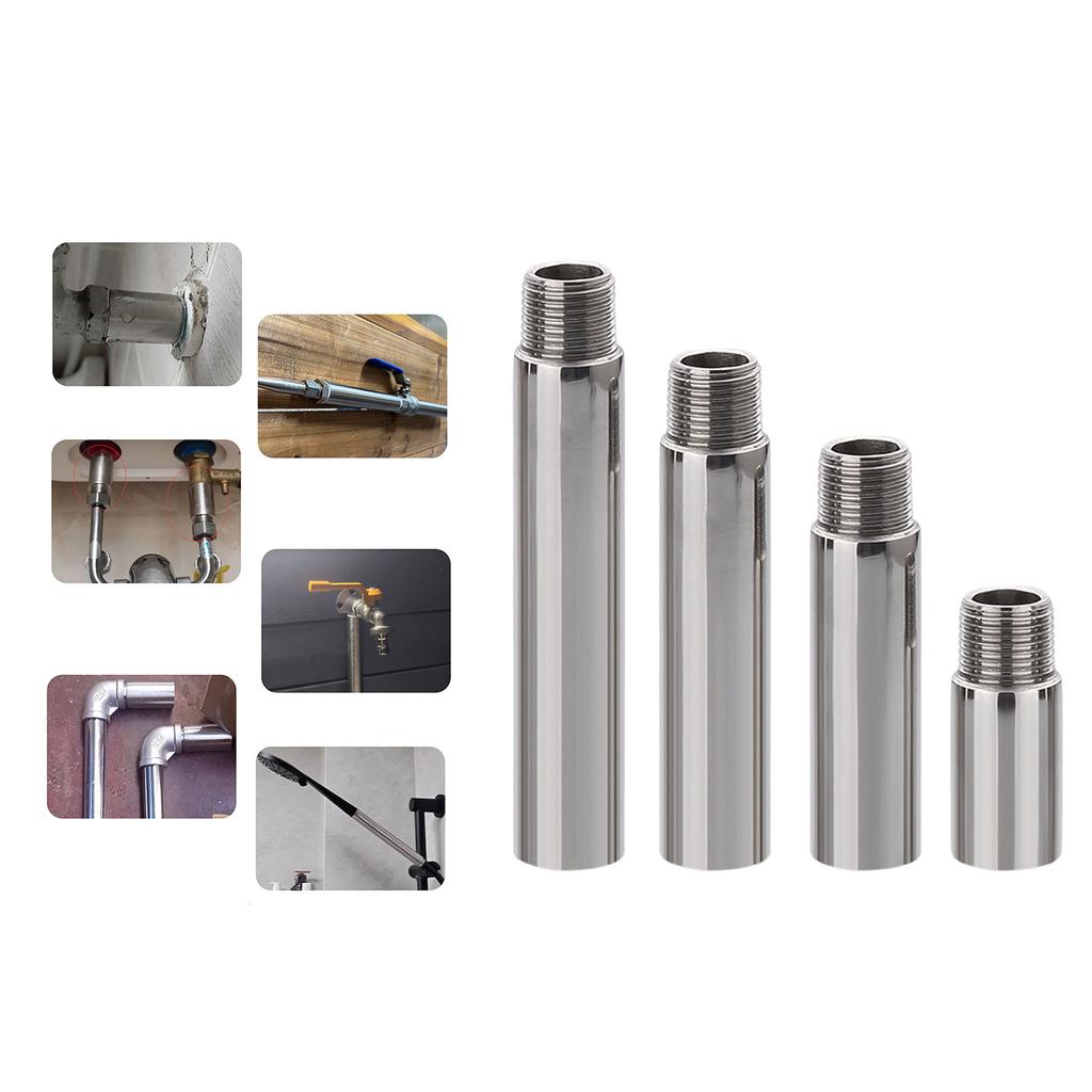 1/2 Shower Head Extension Arm Steel Pipe Extendable Shower Head Arm Simple Installation for Adjusting Showerhead Height