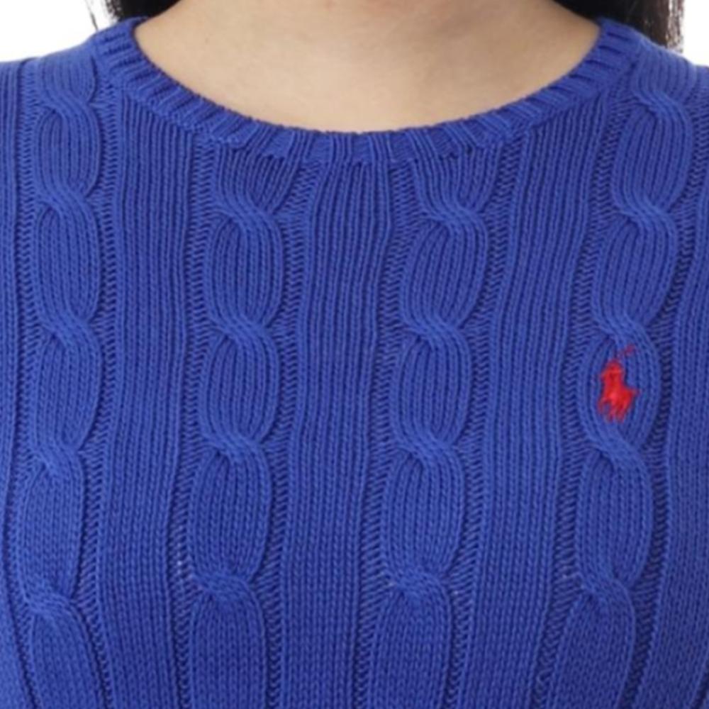 Polo Ralph Lauren FW25 Cotton Embroidered Cable Knit Sweater Women sweater 211971869-012