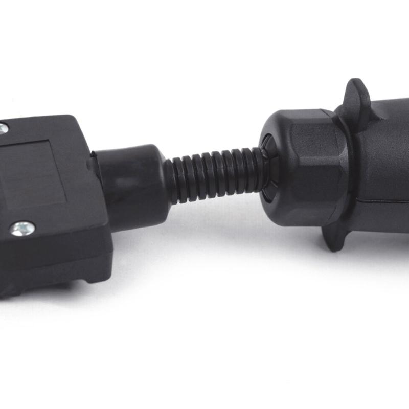 Stoßfestes 7-Pin-Anhängersteckdosen-Set mit verbesserten Sicherheitsmerkmalen Anhänger-Elektrikstecker für den Fernverkehr