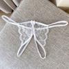 Open Crotch Bow Mesh Lace Panties Hollow Thin Belt Thong Underwear for Women  Valentine's Day Gift