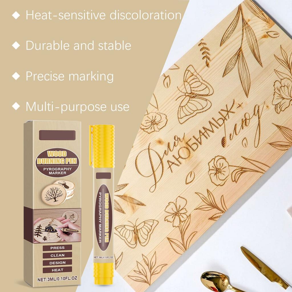 Burning Pyrography Pen Wooden , Cutting Board, DIY Art, Painting, Design 2ml