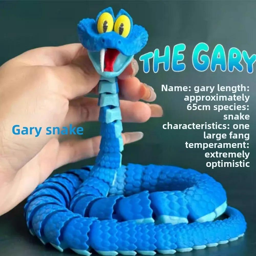 Neu Heiß Zootopia 2 30-45cm Gary Schlange Gelenkiges Simulationsspielzeug Schlange 3D Gedruckte Schlange Gary Modell Kinderspielzeug Geschenk