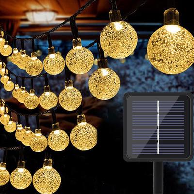 LED Dize Işık Güneş Enerjili Peri Işıkları 5m 20LED Sıcak Işık Su Geçirmez Dış Mekan Bahçe Düğün Dekorasyonu Noel Lambası