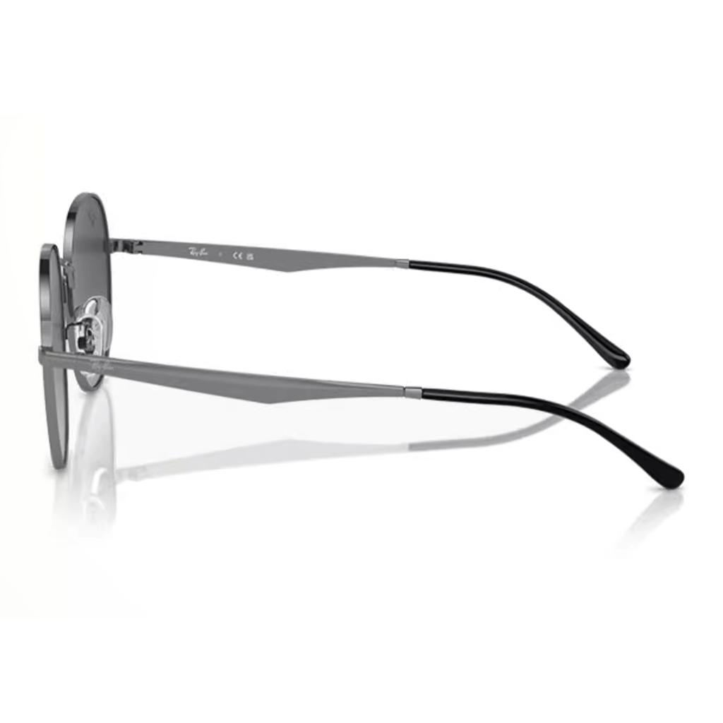 Ray-Ban Letter Logo Oval Sunglasses Unisex Sunglasses Gray 0RB3727D004/8G57