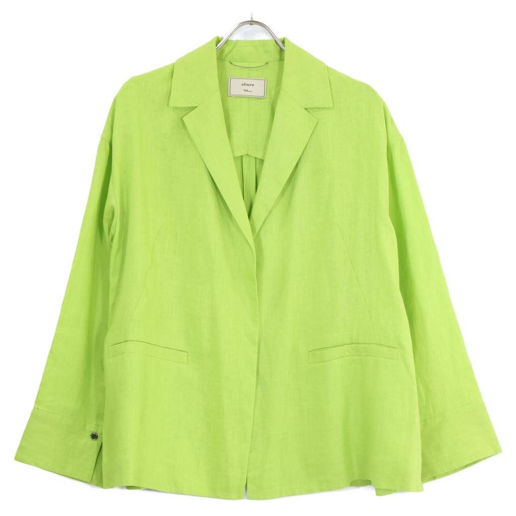 Ebure Green Linen Jacket Jacket 36 greenUsed