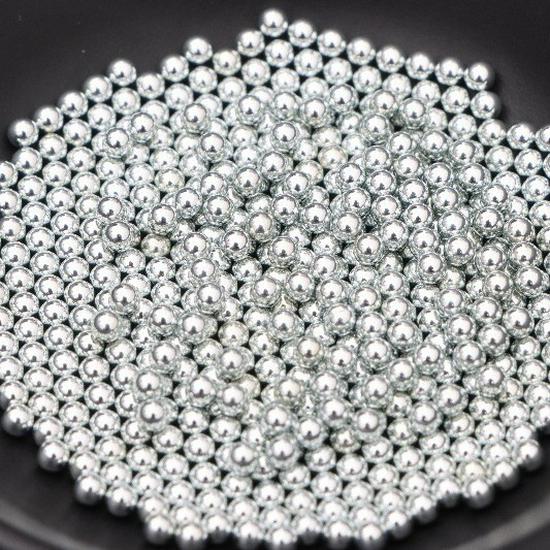 Precisionsförzinkade galvaniserade stålkulor - Storlekar: 3mm, 3,5mm, 4mm, 4,5mm, 5mm, 6mm, 6,35mm, 8mm, 8,5mm, 9mm.