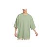 Nike T Shirts Men's Oil Green Crew Neck Moderate Straight Fit FB9767-386