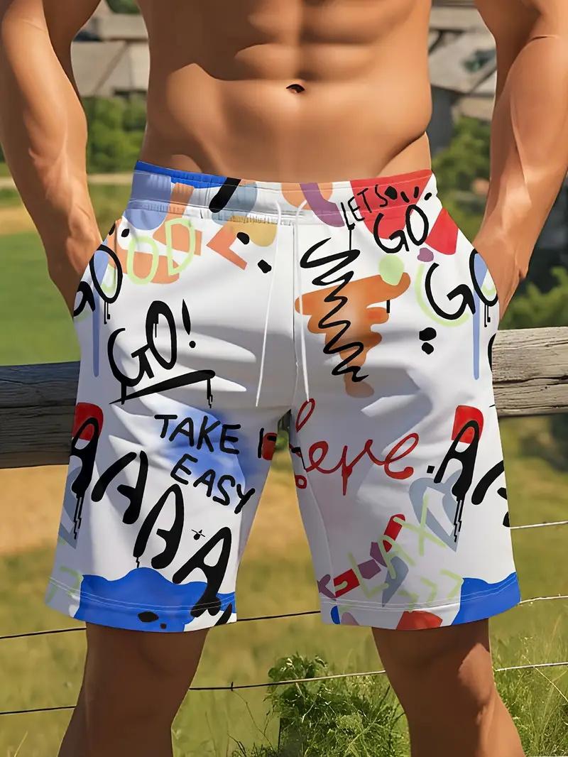 

Новинка, мужские красочные шорты, шорты для плавания, пляжные шорты с 3D-принтом, шорты для серфинга, плавки, мужские и женские шорты, дропшиппинг 4XL