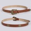 Western Inspired Faux Leather Belt Women Bohemian Style Casual Accessory For Spring