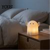 Indoor Holiday Lighting Cute Resin Ghost Night Light for Bedroom, Decorative Warm LED Lamp Battery Operated Bedroom Halloween Party Desk Decor,