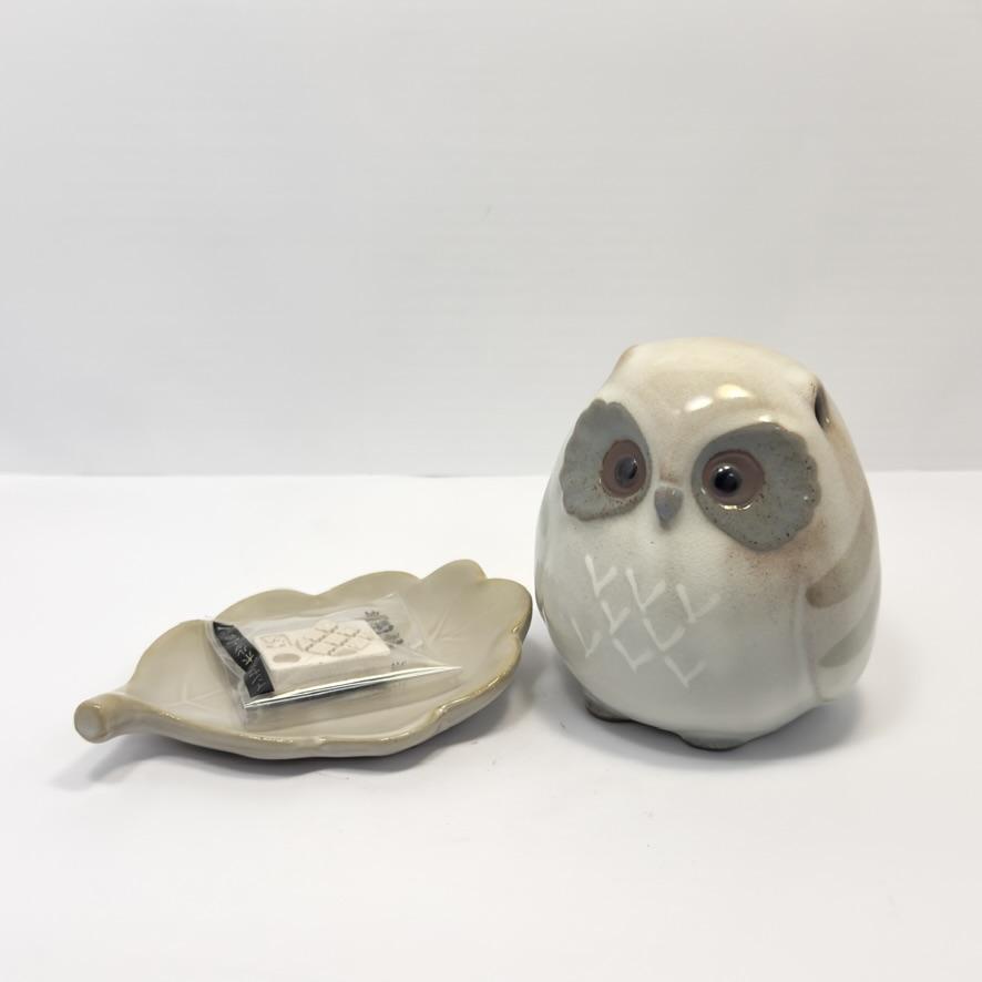 Shoyeido Incense Burner Urara Owl Made in Japan