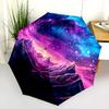 Starry Sky Puzzle  Pattern, Automatic Folding Umbrella, Portable and Foldable Design, 8 Ribs, a Christmas or Birthday Gift.