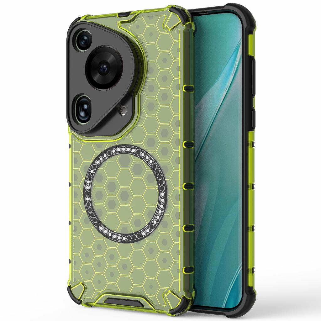 For Huawei Pura 70 Ultra Case Compatible with MagSafe Honeycomb TPU+PC Phone Cover