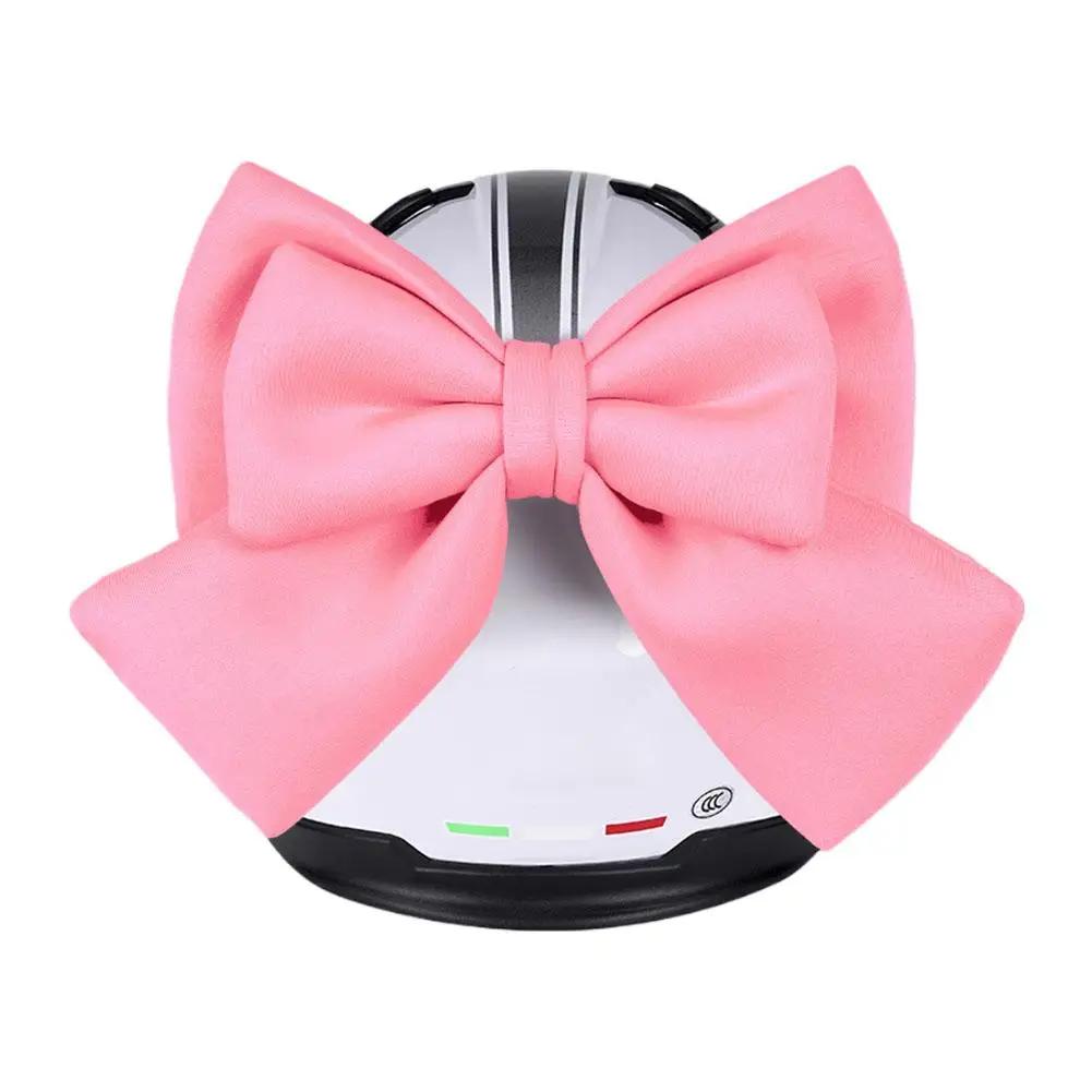 Motorcycle Helmet Bow Decoration Electric Bike Helmet Car Body Decoration Accessories Bowknot Suction Cup Type For Girl Wom Y1G4