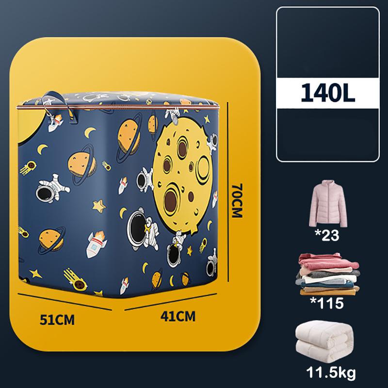 

Большая сумка для хранения одежды, постельного белья, нетканого материала, складная ручная переноска, многоразовый органайзер для переезда с застежкой-молнией, разные размеры для дома и путешествий 140L