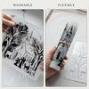 3ks 21×14,8cm Sada vánočních šablon Opakovaně použitelné PET šablony na stěnu, okno, dřevo, látku DIY sváteční dekorace
