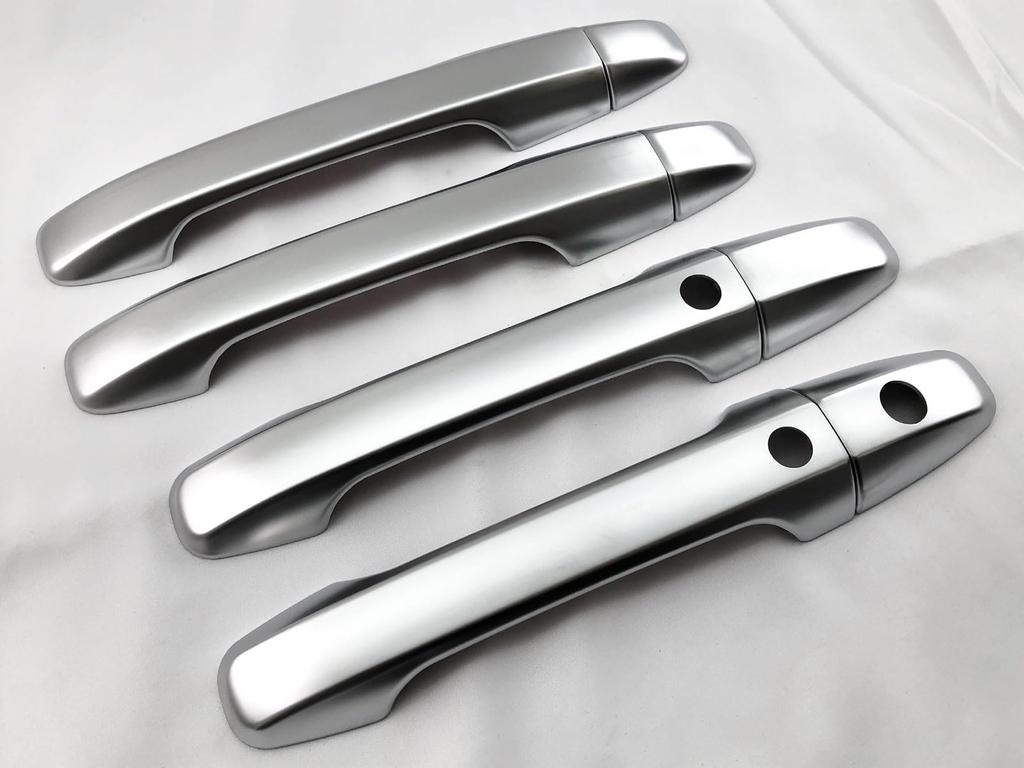 BRIGHTZ Door Handle Cover Satin Silver for Step Wagon Spada RK Knob, Plated, RK5/RK6 [DHC-NOBU-500] K5/K6 5/6