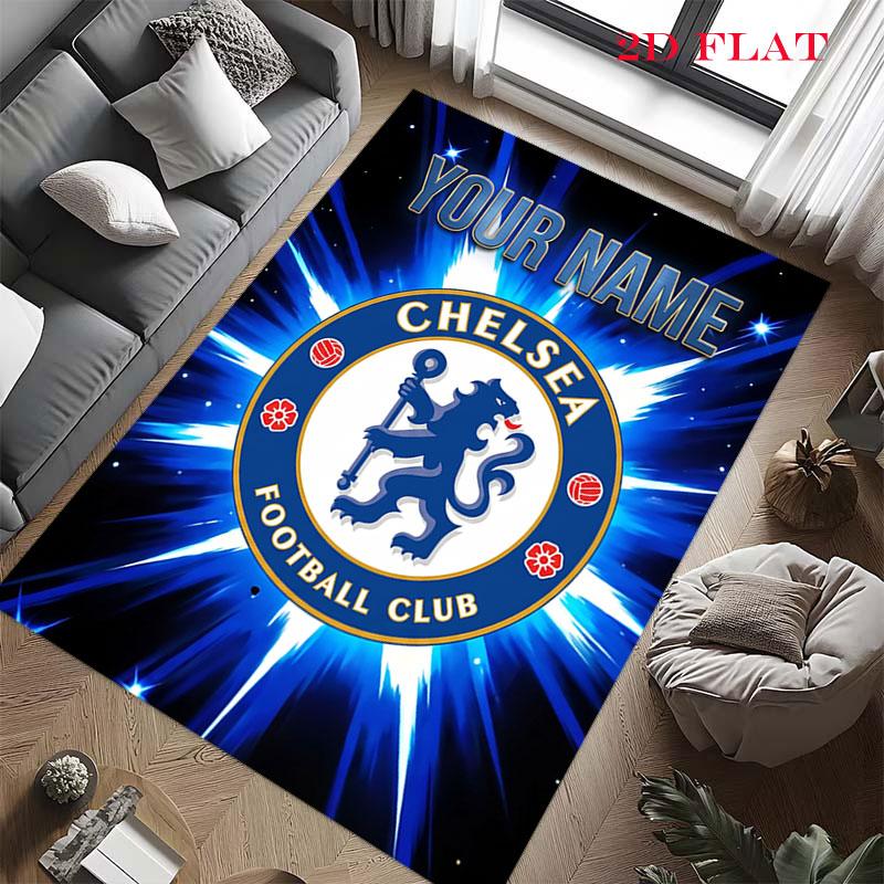 Custom Chelsea F.C Carpet Rug for Living Room Bedroom Home Sofa Decoration,Kids play Nonslip Floor Mat
