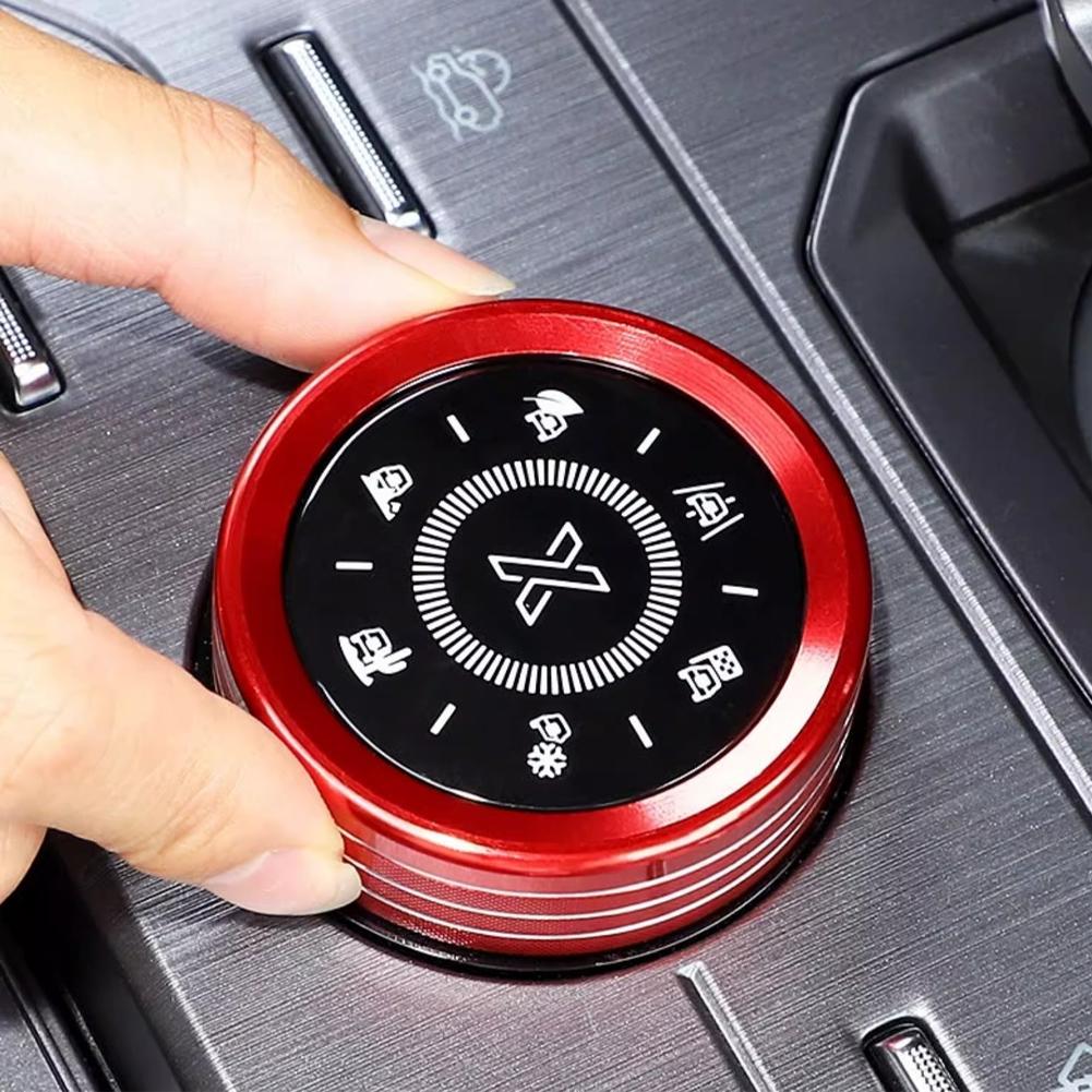 Car Center Console Multimedia Navigation Driving Mode Knob Decoration Cover For Chery Jetour Traveller T2 2023 2024 #469818