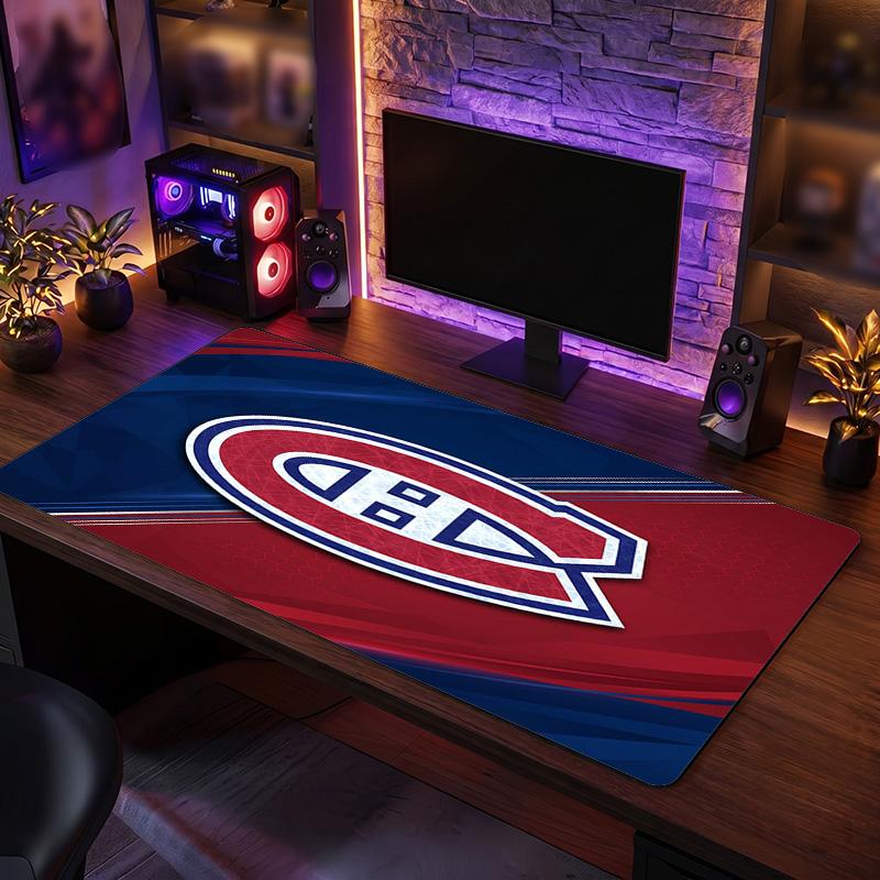 Montreal Canadiens Pattern Mousepad Anti?Slip Rubber Desk Pad For Gaming Working Desktop Decoration