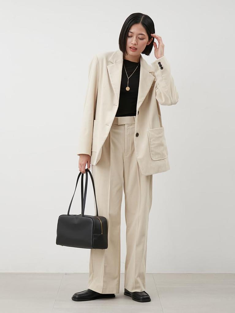 Mira Owen Corduroy Patch Pocket Jacket 09WFJ254197 IVR 0 Single-Breasted