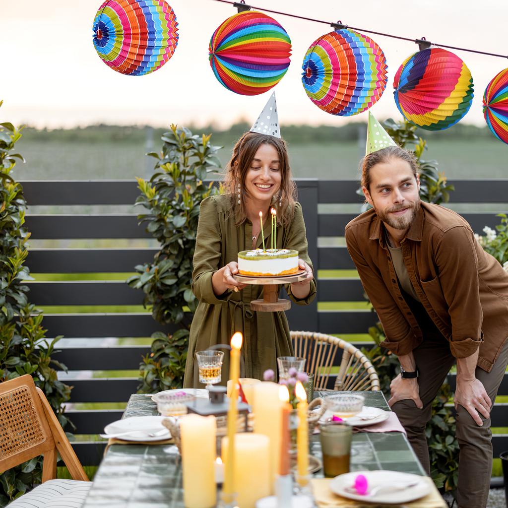 4Pcs Paper Lanterns Set Colorful Foldable Lamp Shades for Party Wedding Decor Hanging Festival Decoration Chinese Style Light