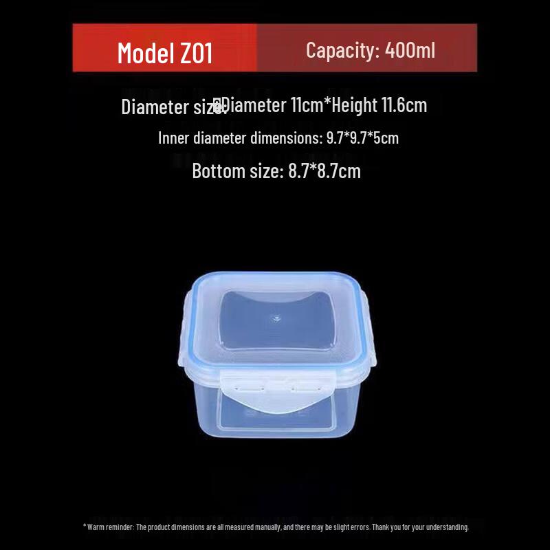 Yude Square Airtight Plastic Food Storage Container