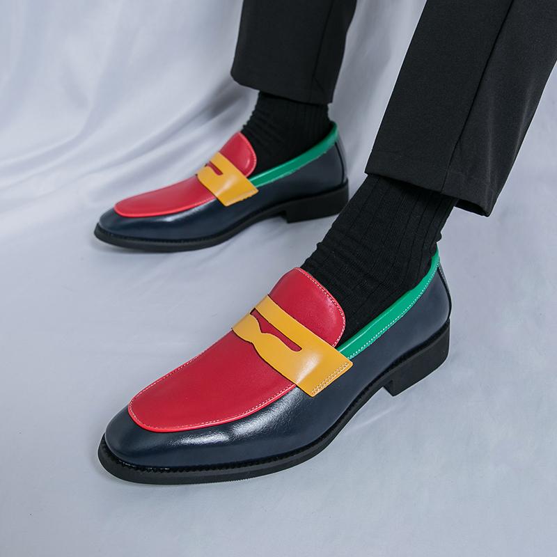 Fashion Non-Slip Men's Walking Loafers Handmade Men Coiffeur Shoes Stylish Flats Mens Slip On Club Shoes Classic Men Shoes for Wedding