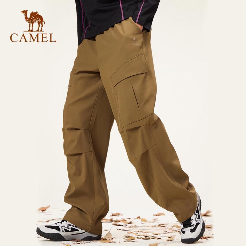 Camel Men's Water-Repellent Multi-Pocket Cargo Pants