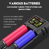 POWERKAN R2 Battery Charger LCD Display Suitable for charging 2 3.7V multi-size Li-ion batteries and 1.2V AA AAA NiMH batteries