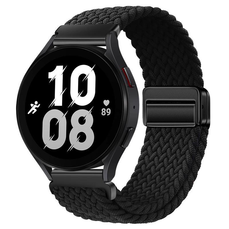 20mm 22mm Geflochtenes Nylonarmband für Samsung Galaxy Watch 6 5 4 Magnetisches Armband Gürtel Huawei Watch 4 Pro/GT3 Pro Amazfit GTR4 Armband