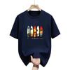Unisexs Tshirt  Fashion Surfboard Sunset Palm Tree Print Pattern  Highquality Cotton Material