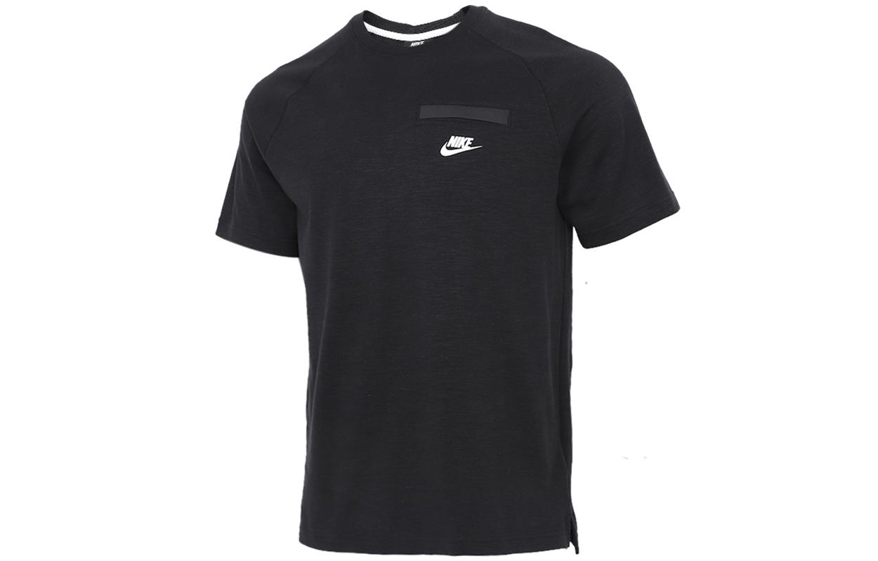 

Nike T Shirts Men s Black Crew Neck Moderate Straight Fit CZ9867-010 XL