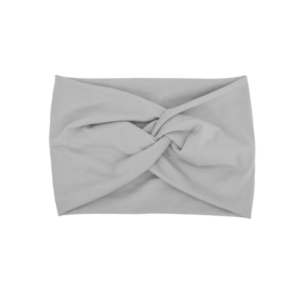 Faixa de cabeça elástica de ioga boêmia europeia e americana – acessório esportivo de cabelo com estampa cruzada de aba larga para mulheres