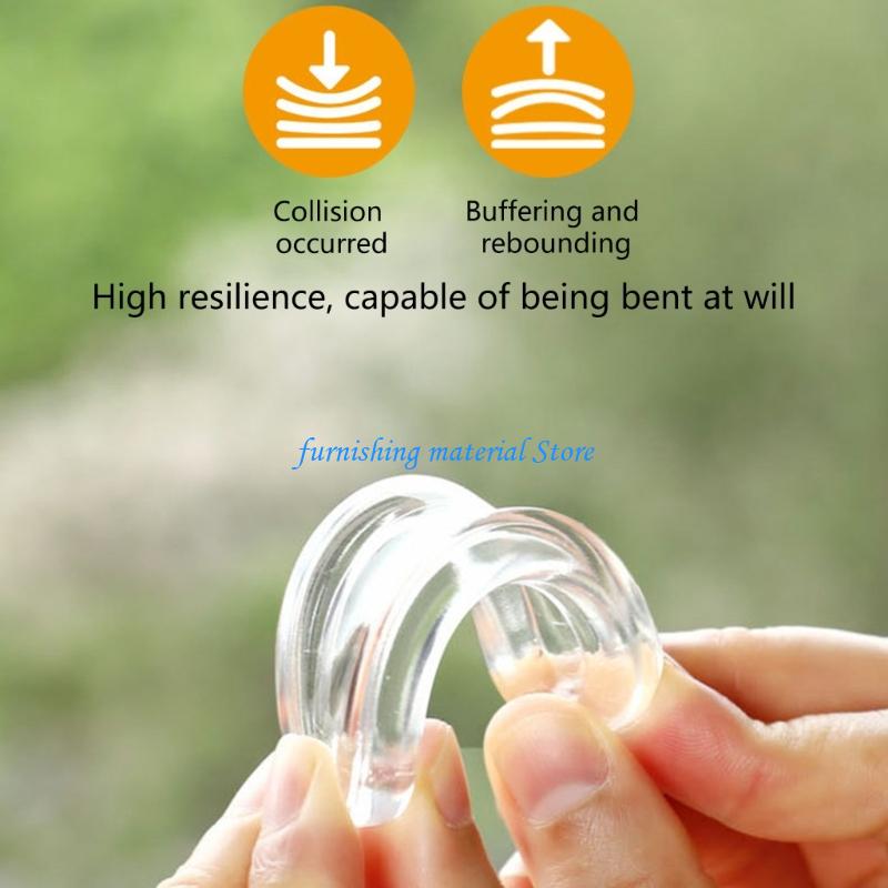 Y5GD Transparents Sliding Door Handle Auto Adhesive Removable and Reusable