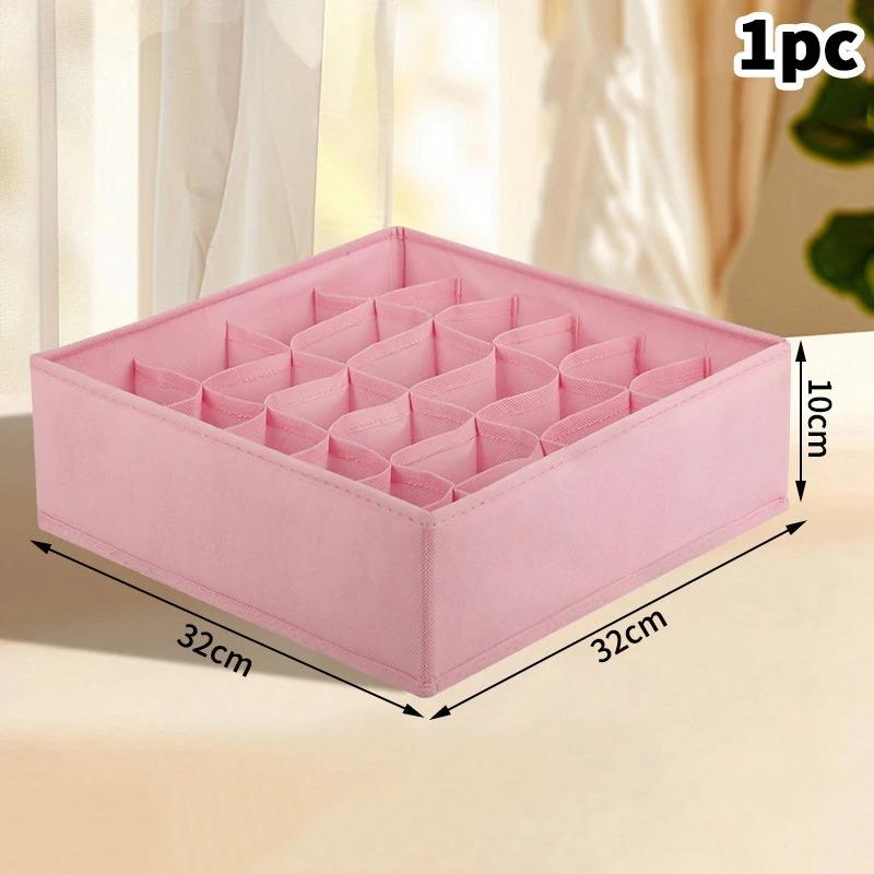 1/2/4PCS Foldable Nonwoven Drawer Organizer 24Grid For Underwear Bras Socks Ties Wardrobe SpaceSaving