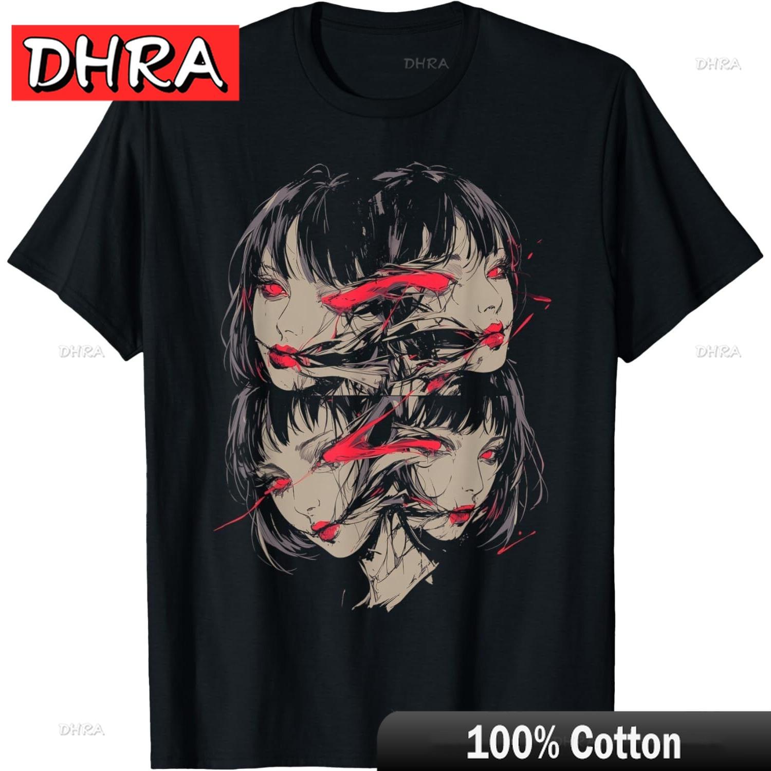 

Creepy Horror Anime Unisexga Girl Japan Japanese Harajuku TShirt Urban Chic Bold Tshirts Unique Minimalist Comfy Shirt Vintage 4XL