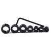 Drill Chuck 7Pcs Depth Stop Collar Ring Hex Wrench