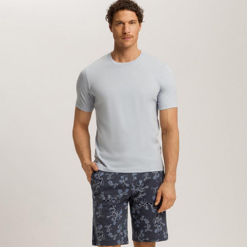 Hanro ShorT Sleeve T shirT  75050 whiTe Topaz 