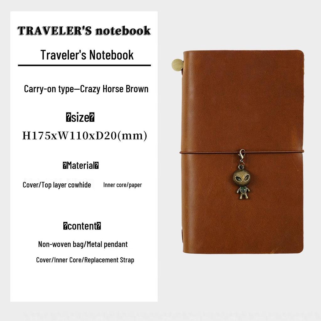 Diário de Viagem TN: Caderno Artesanal de Couro de Vaca Vintage