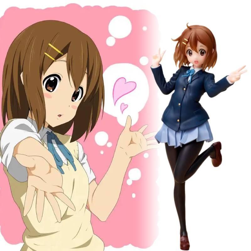High Quality Coreful Pvc Figurine Of Yui Hirasawa And Mio Akiyama With Stunning Red Base
