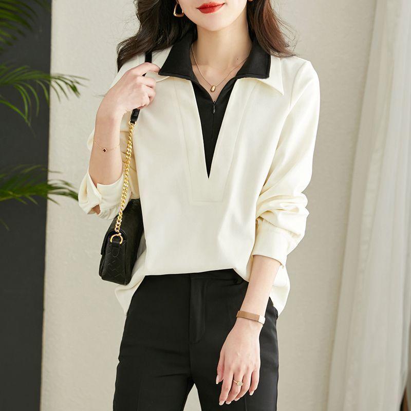 New Women's Shirt Tops, Foreign Style Design Sense Shirt, Chic Pretty Small Shirt Spring Shirt