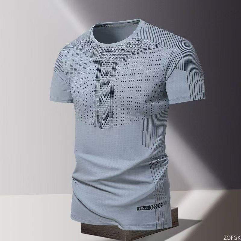 Summer Quick Drying Clothes 3D Printed Men's T-shirt, Oversized Loose Round Neck Short Sleeved Shirt